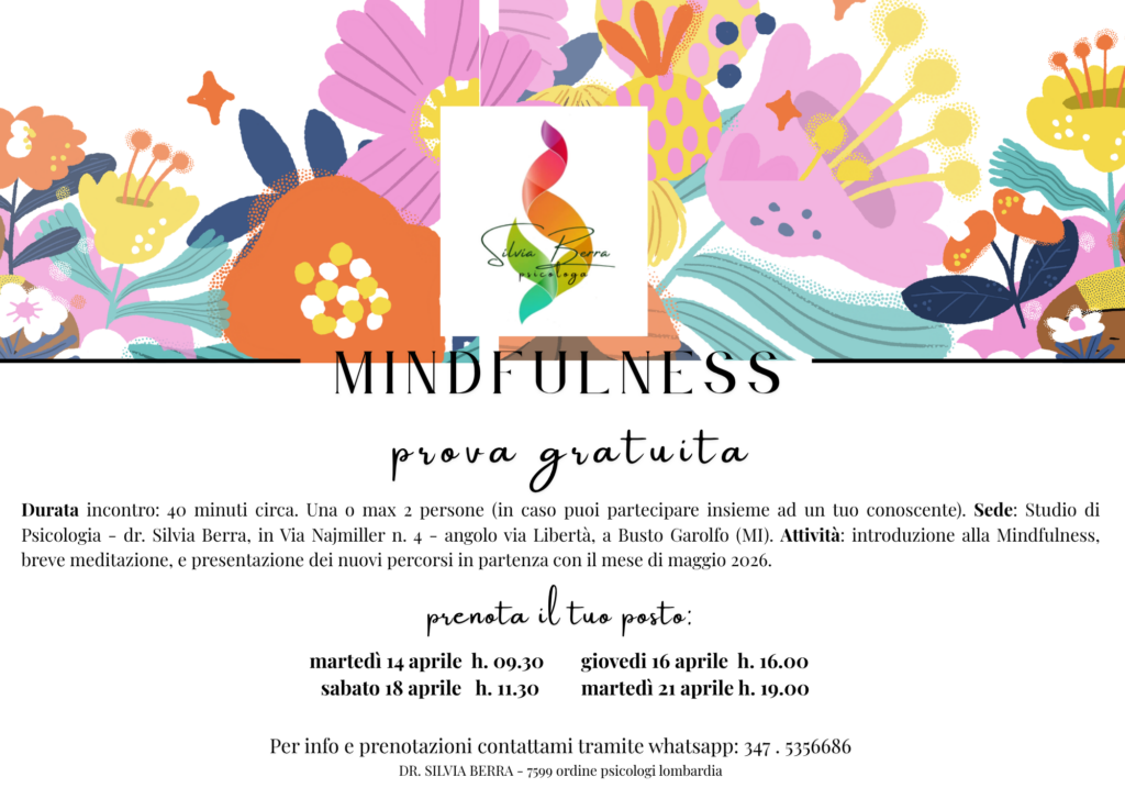 mindfulness prova gratuita silvia berra psicologa